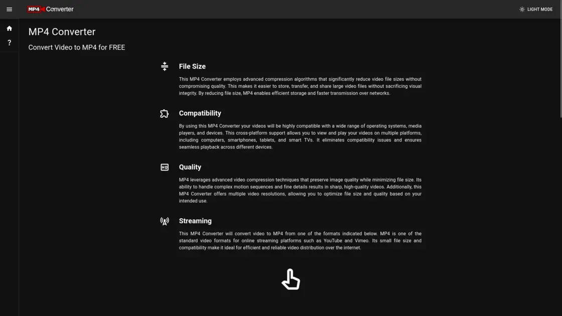 MP4Converter.app Home Page