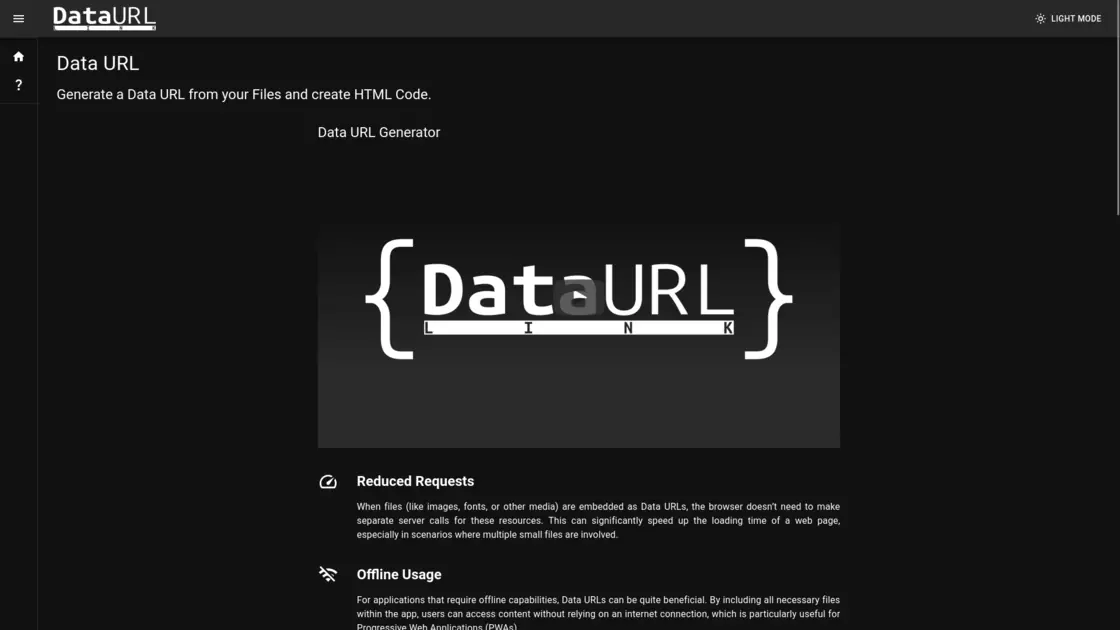 DataURL.link Home Page