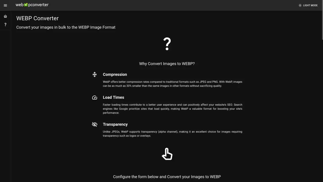WebPConverter.app Home Page